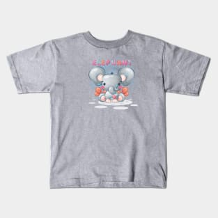 Sweet Baby Elephant Kids T-Shirt